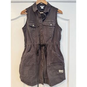 Duluth Trading Women's Rootstock Gardening Dress Vest Grungecore Small Gropecore
